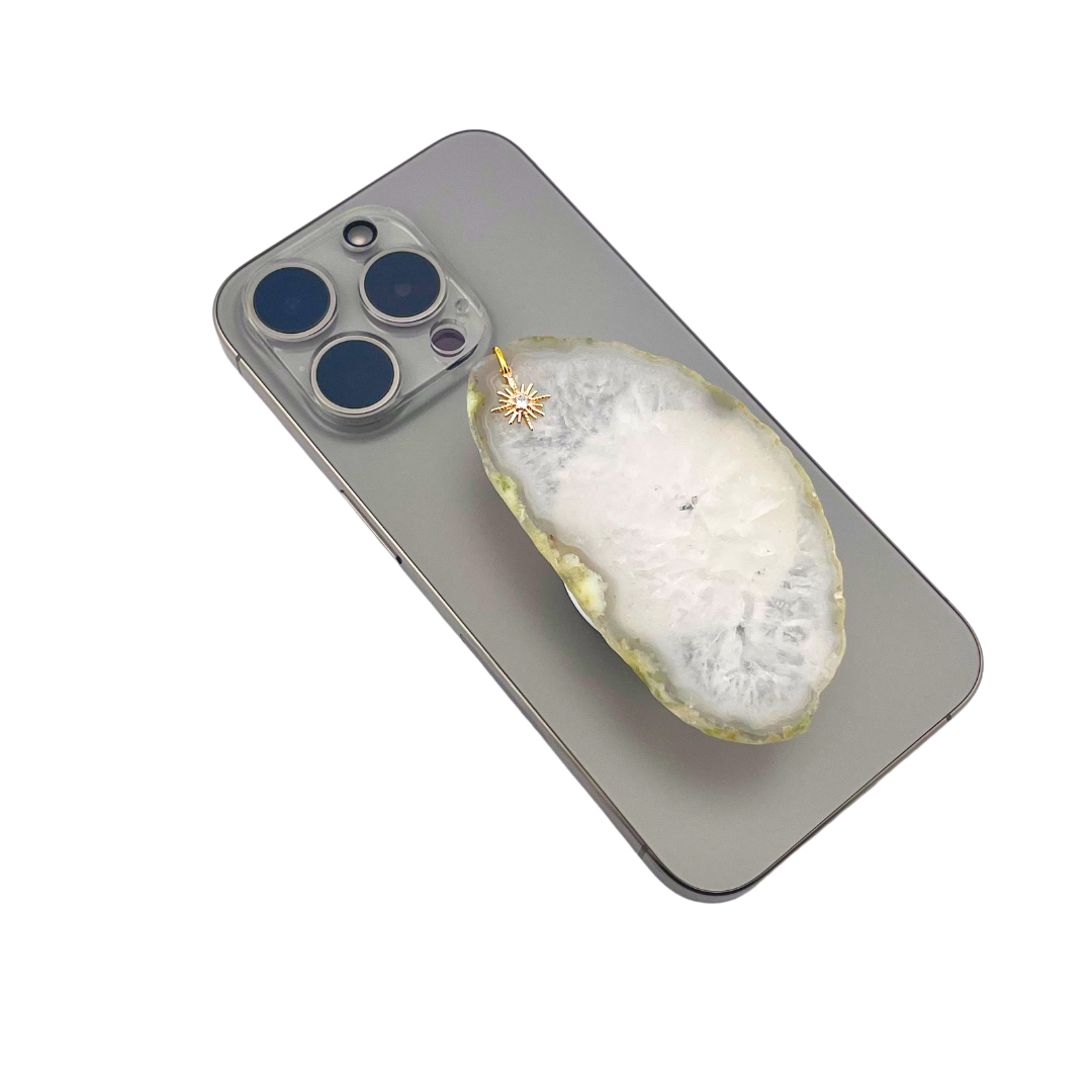 White Agate Popsocket