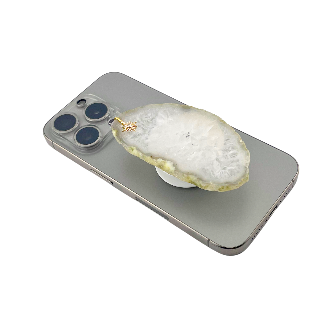White Agate Popsocket