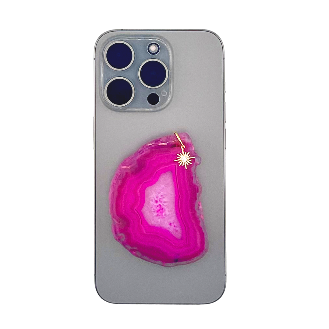 Pink Agate Popsocket