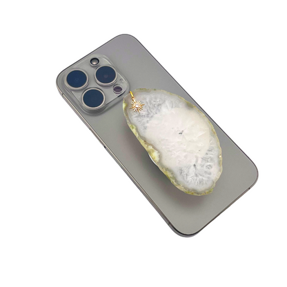 White Agate Popsocket
