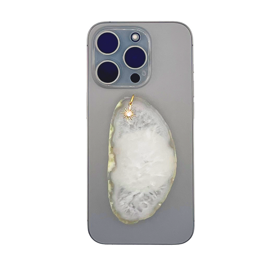 White Agate Popsocket