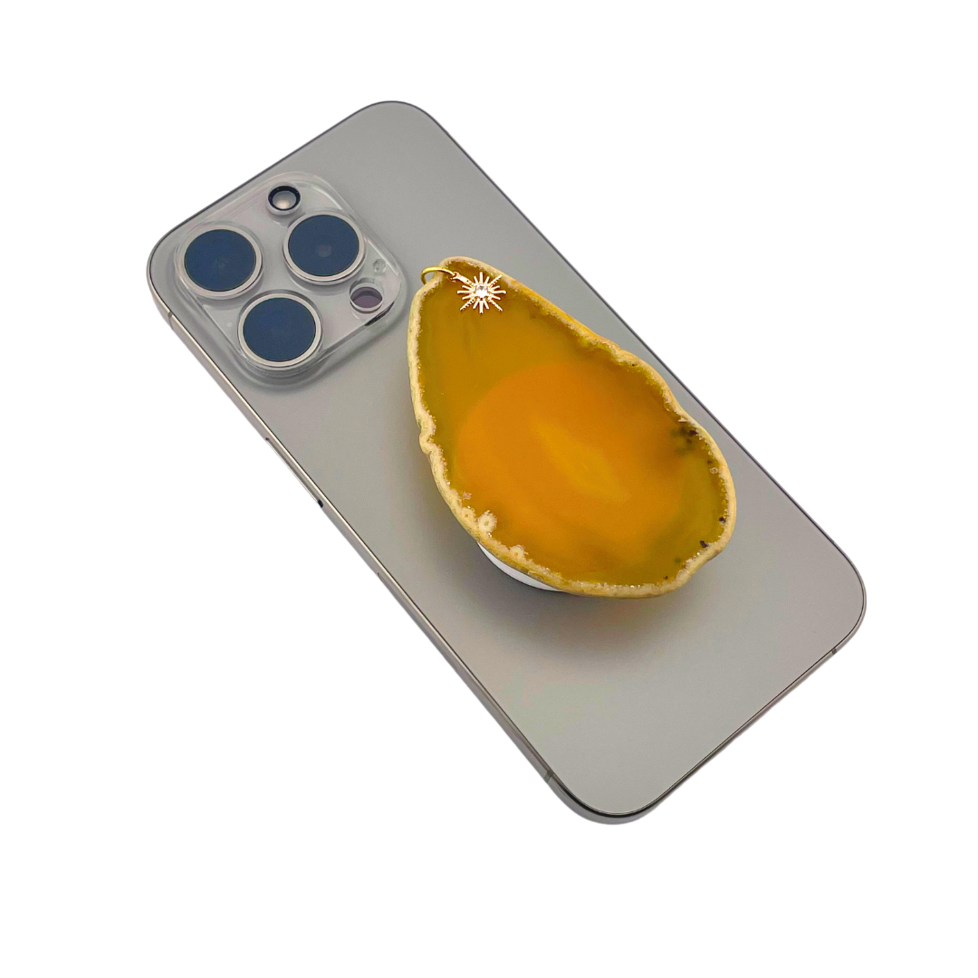 Yellow Agate Popsocket